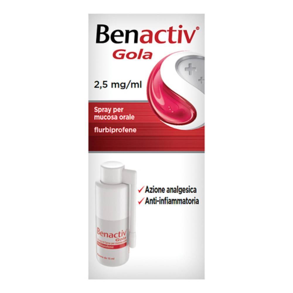 benactiv spray orofaringeo benactiv 15ml 0,25% - foto 1