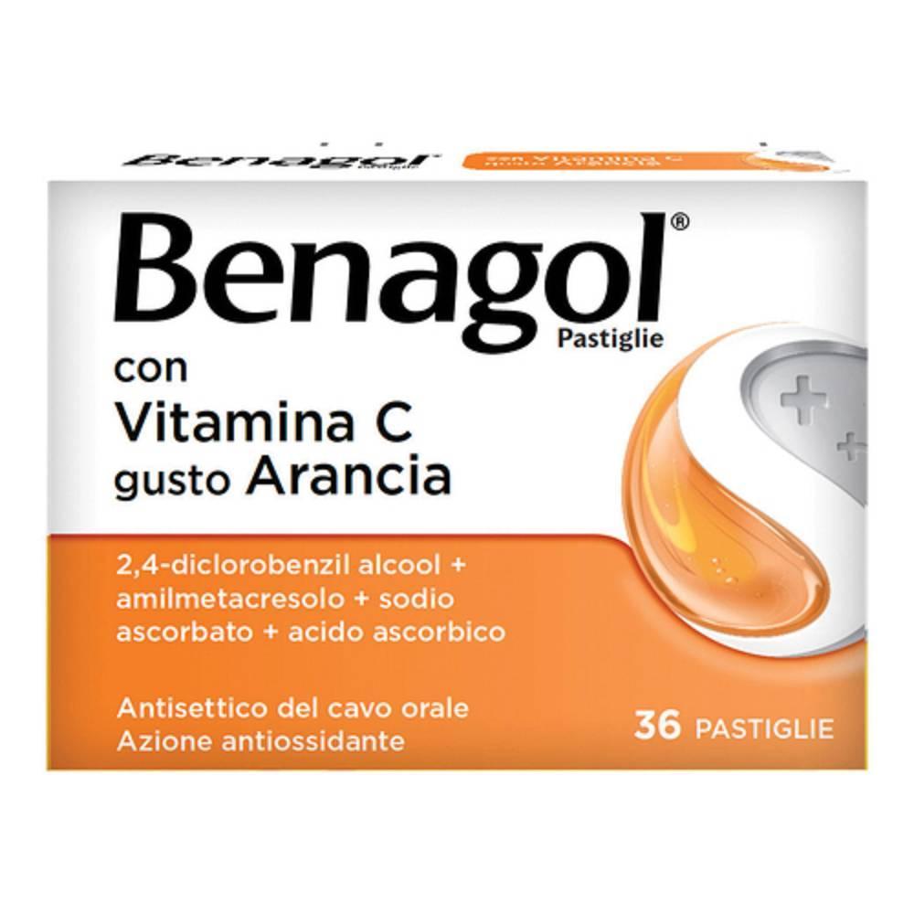 benagol pastiglie con vitamina c gusto arancia benagol - foto 1