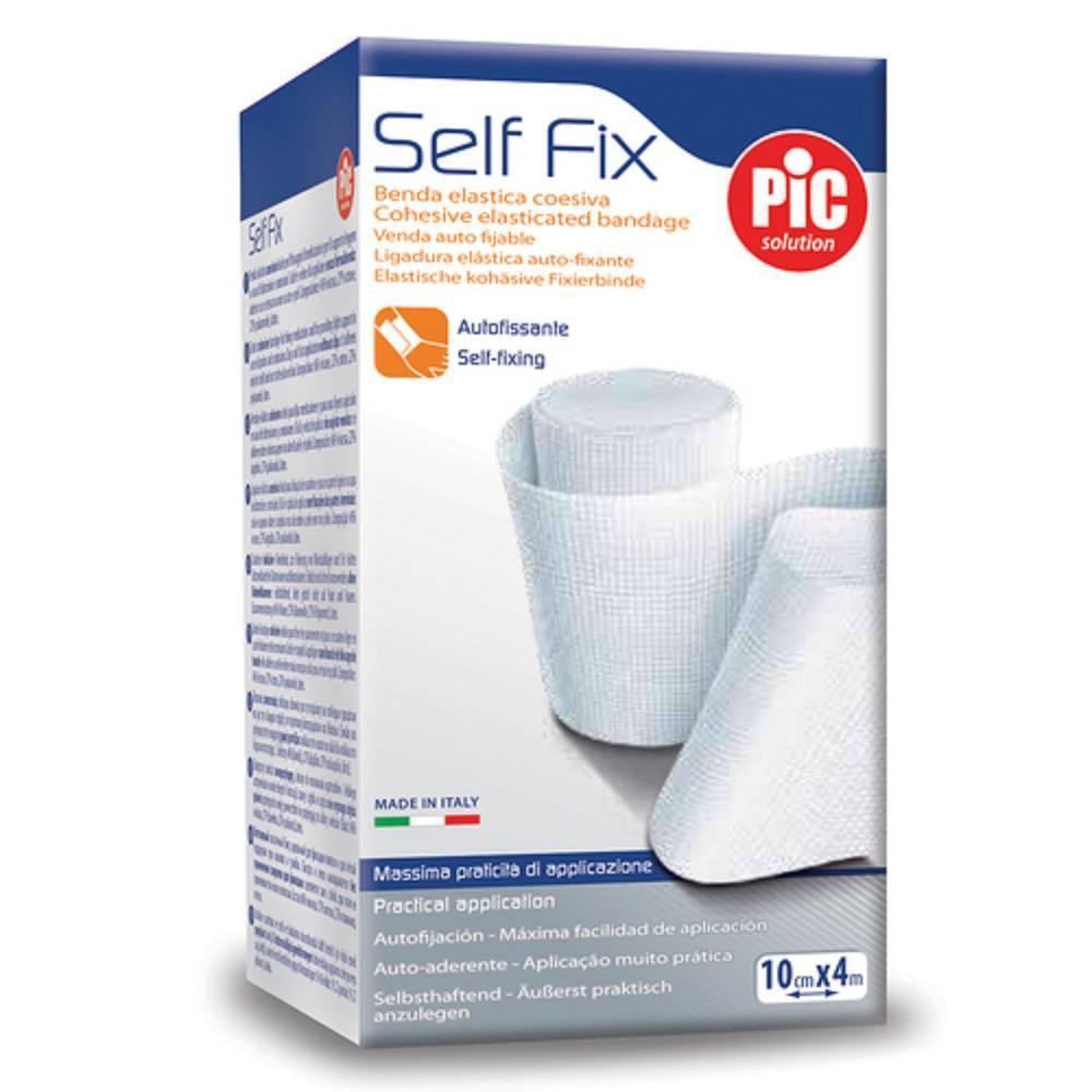 pic solution benda elastico autoaderente self-fix 4x4 metri per fissaggio facile e supporto leggero in caso di distorsioni e slogature - foto 1