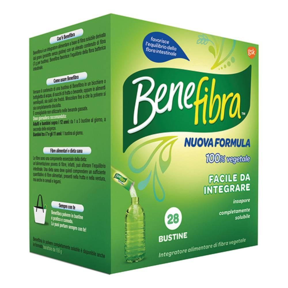 benefibra integratore alimentare benefibra polvere 28 bustine da 3,5 g per favorire l'equilibrio della flora batterica intestinale - foto 1