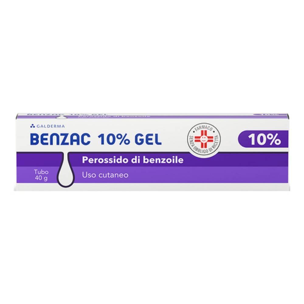 benzac gel antiacne benzac 40g 10% con perossido di benzoile per uso topico, trattamento efficace per la pelle con brufoli e imperfezioni. - foto 1