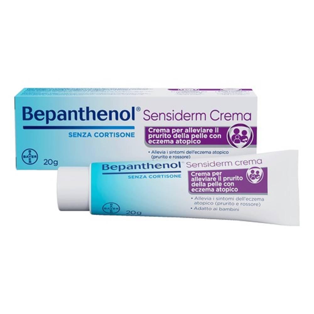 bepanthenol crema bepanthenol sensiderm 20g per il sollievo da prurito e rossore, idratazione e ripristino della barriera cutanea per tutta la famiglia - foto 1