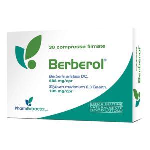 Integratore alimentare berberol 30 compresse per il controllo del colesterolo e il benessere cardiovascolare con berberis e cardo mariano