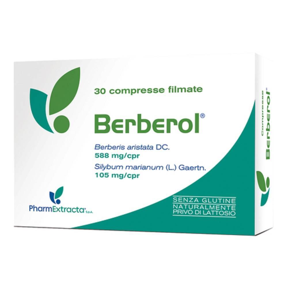 pharmaextracta integratore alimentare berberol 30 compresse per il controllo del colesterolo e il benessere cardiovascolare con berberis e cardo mariano - foto 1