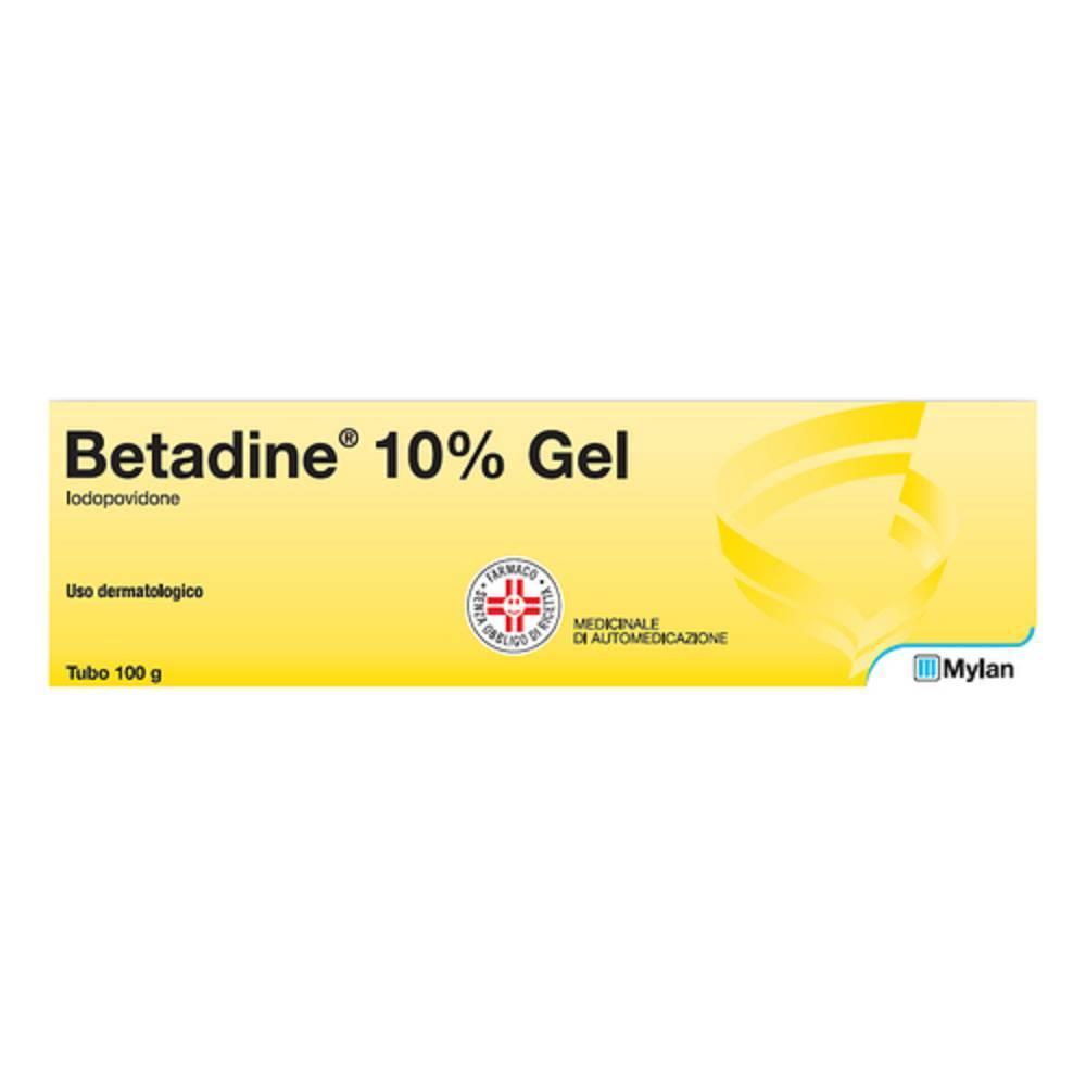 betadine gel disinfettante betadine 10% 100g - soluzione cutanea alcolica per ferite e piaghe superficiali - foto 1