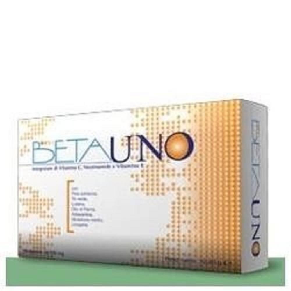 betauno integratore alimentare betauno 36 compresse filmate con nicotinamide, vitamina c, vitamina e e estratti vegetali antiossidanti per la pelle - foto 1