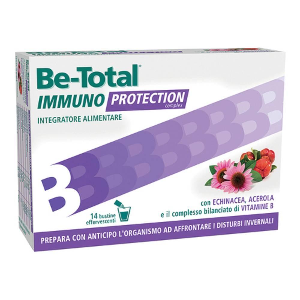 be-total integratore alimentare effervescente be-total immuno protect con echinacea e acerola per supportare le difese naturali - 14 bustine - foto 1