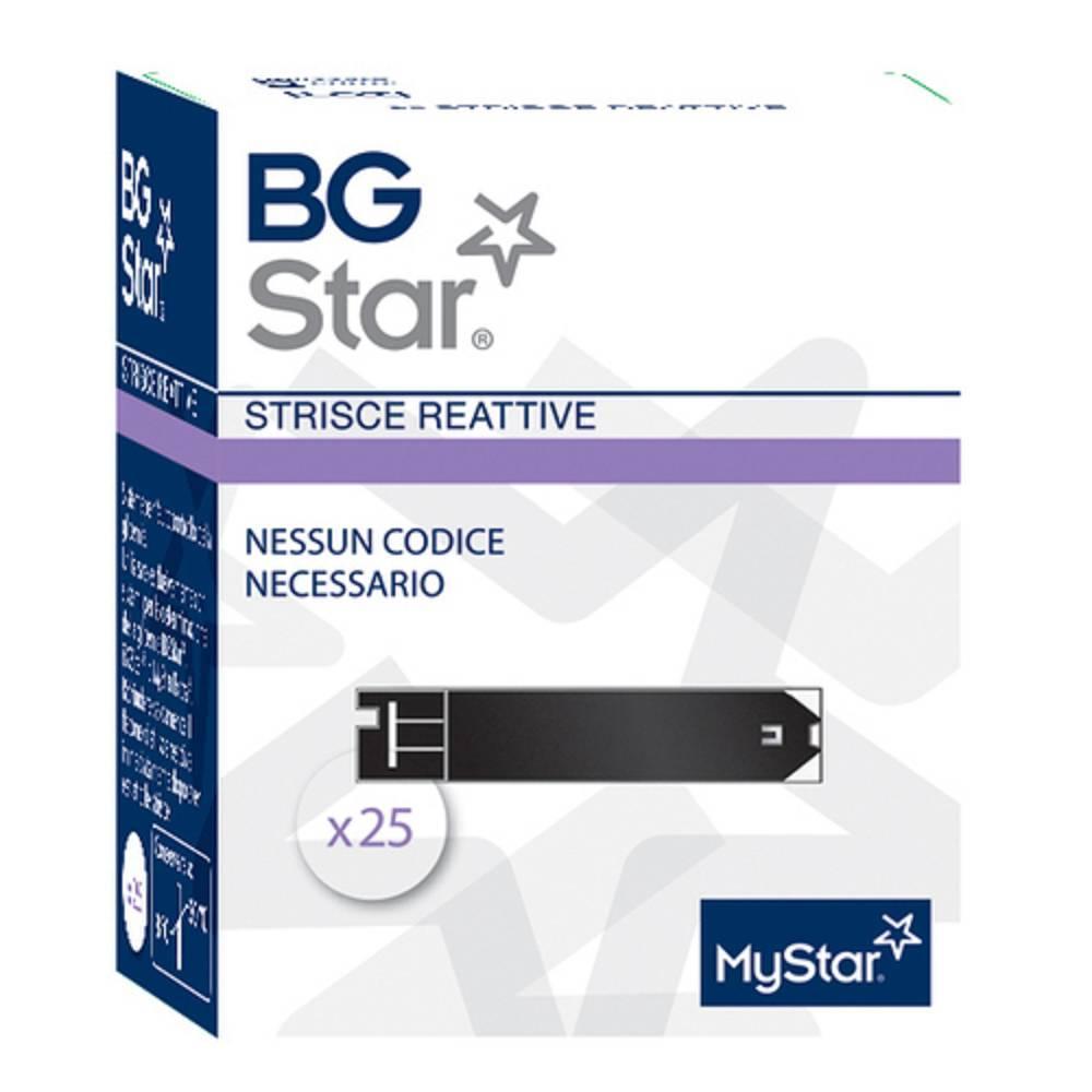 bg star strisce reattive bgstar per autocontrollo glicemia - confezione da 25 pezzi per misurazioni accurate e affidabili - foto 1