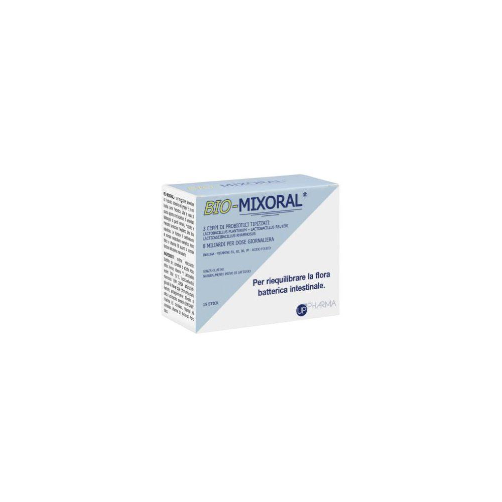 bio mixoral integratore alimentare bio mixoral 15 stick - probiotici, vitamine b e inulina per il benessere intestinale e metabolismo energetico - foto 1
