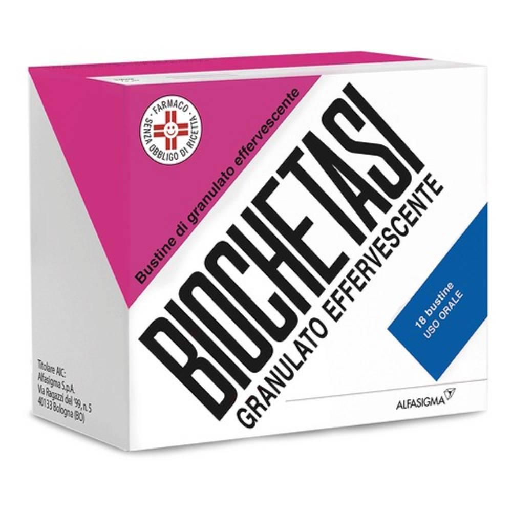 biochetasi granulato  di vitamine e sali minerali per difficoltà digestive e nausea gravidica - biochetasios grat eff 18 bust - foto 1
