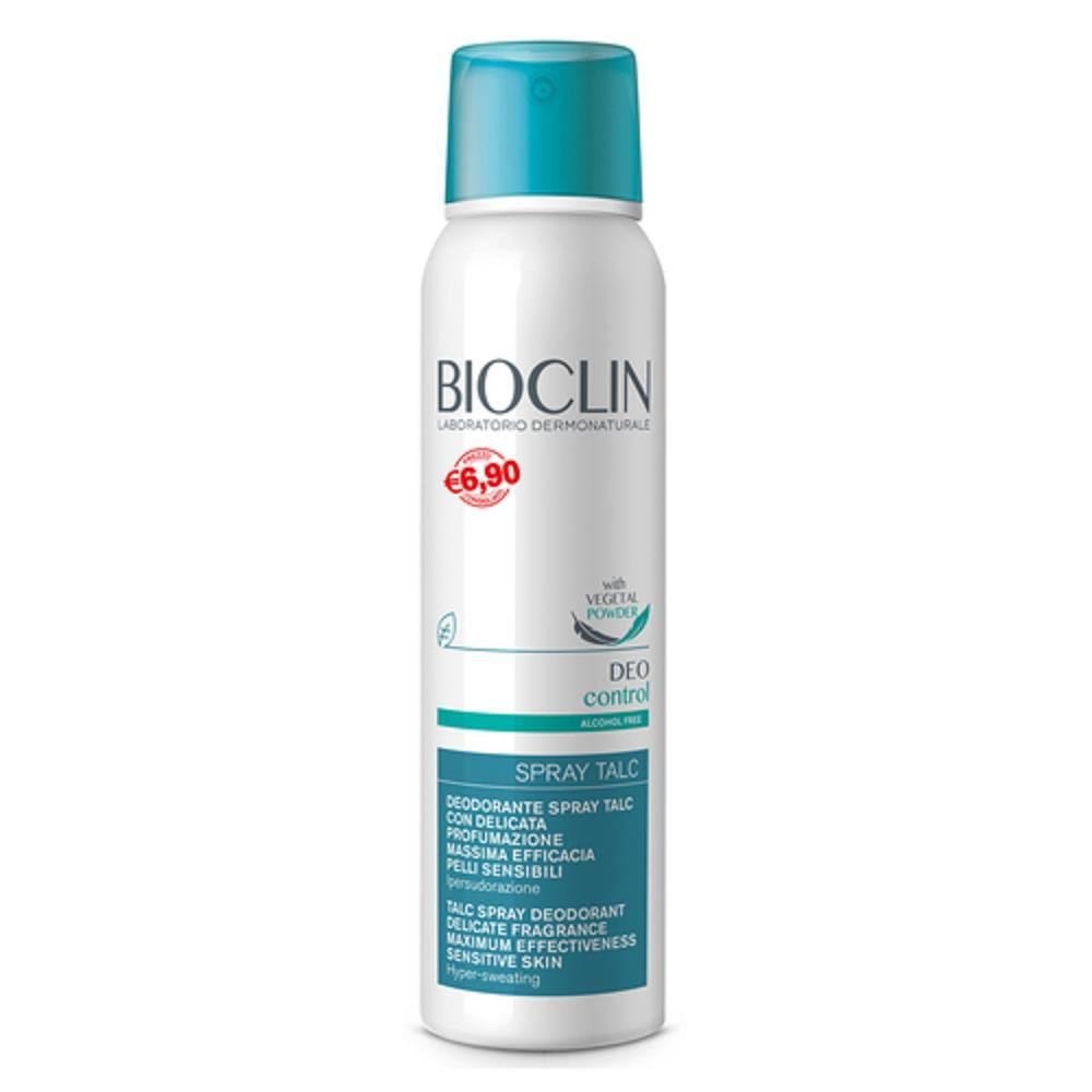 bioclin deodorante spray talco per ipersudorazione - efficace controllo della sudorazione e neutralizzazione dei cattivi odori, flacone da 150 ml - foto 1