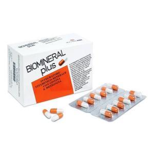 Integratore alimentare biominéral plus 60 capsule per capelli e unghie con zinco, ferro, rame, selenio e vitamine del gruppo b