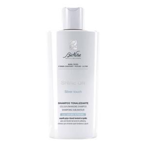 Shampoo tonalizzante shine on silver touch - luminosa tonalità argentea per capelli grigi, bianchi e decolorati, senza conservanti e glutine