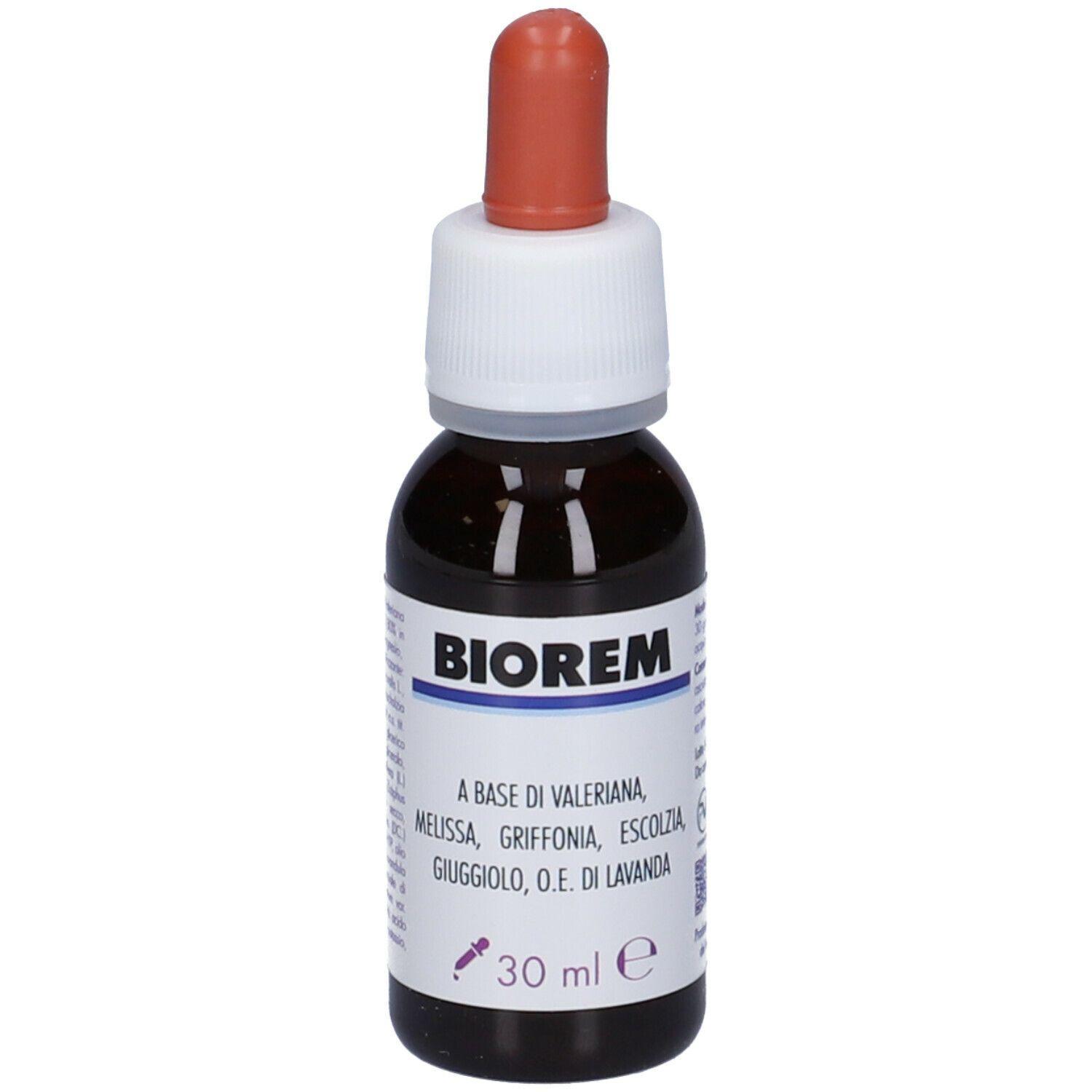piemme pharmatech integratore alimentare biorem gocce 30ml per rilassamento, sonno e benessere psicofisico con valeriana, melissa, ashwagandha e lavanda - foto 1