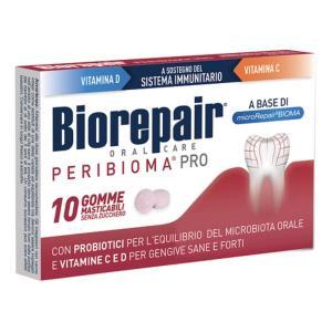 Integratore alimentare  peribioma gomme masticabili con fermenti lattici probiotici e vitamine per il microbiota orale