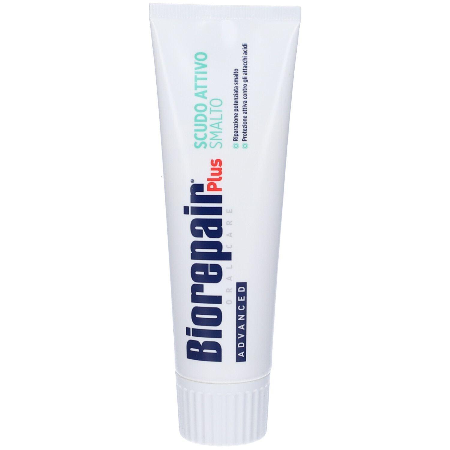 biorepair dentifricio biorepair plus advanced scudo senza fluoro per bambini - rinforza e ripara lo smalto dei denti con microrepair 75 ml - foto 1