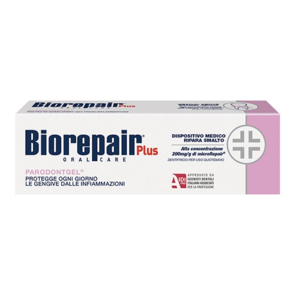 biorepair dentifricio biorepair plus parodontgel 75ml - ripara smalto, protegge gengive e favorisce cicatrizzazione senza fluoro - foto 1