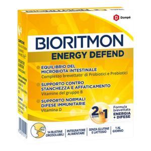 Integratore alimentare  energy defend 14 bustine con vitamine b, d e probiotici per energia e sistema immunitario