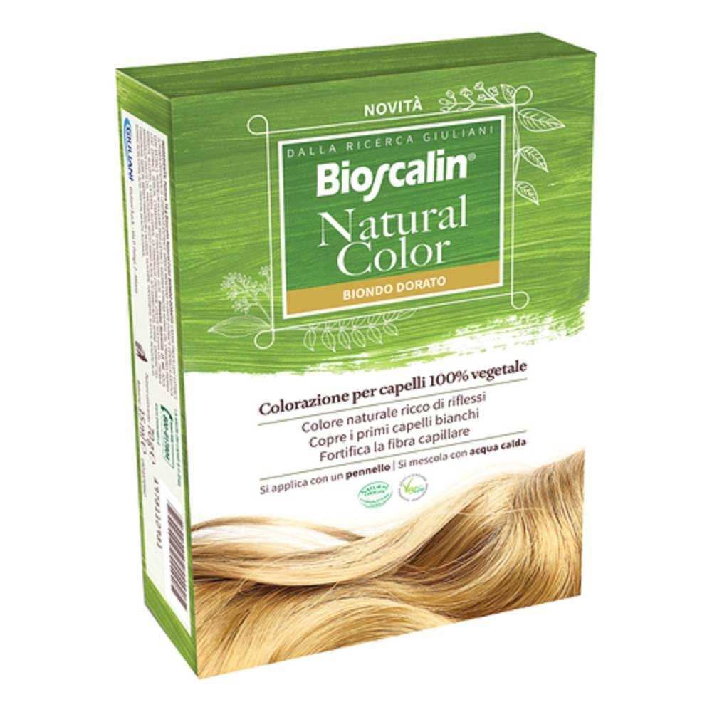 bioscalin colorazione vegetale bioscalin natural color biondo dorato per coprire capelli bianchi con riflessi brillanti e naturali - 100% vegetale e cruelty free - foto 1