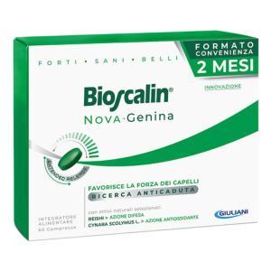 Integratore alimentare  nova genina 60 compresse per capelli indeboliti e caduta, con attivi naturali e brevettati