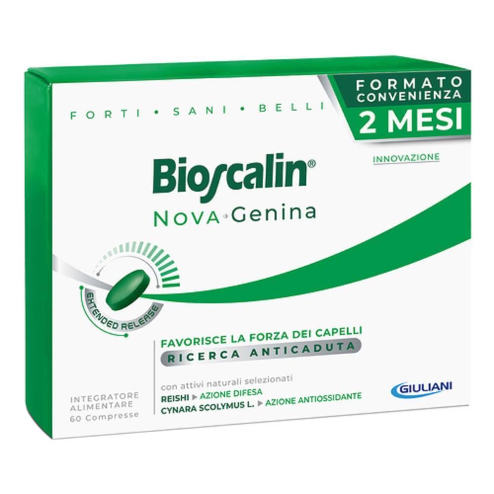 bioscalin integratore alimentare bioscalin nova genina 60 compresse per capelli indeboliti e caduta, con attivi naturali e brevettati - foto 1