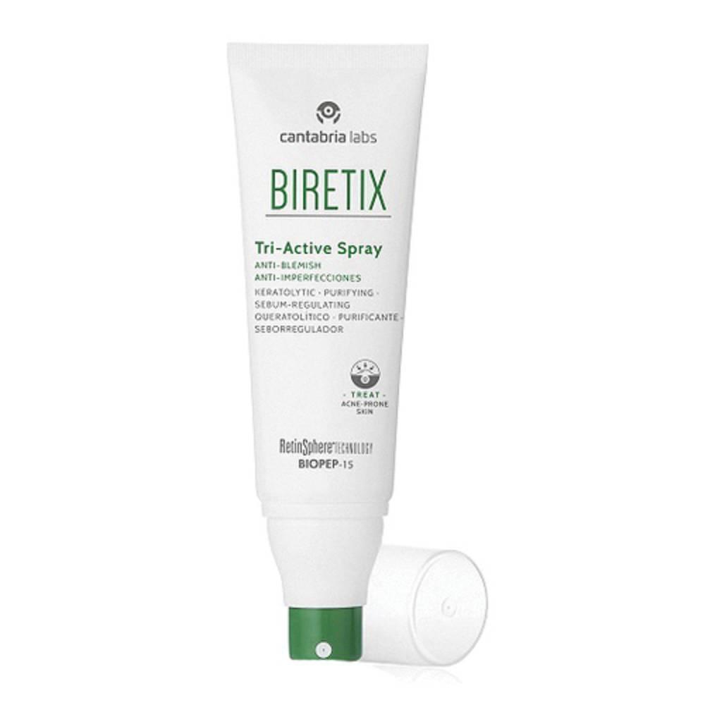biretix trattamento intensivo in spray biretix tri-active 100ml per pelle acneica - azione cherolitica, purificante e seboregolatrice - foto 1