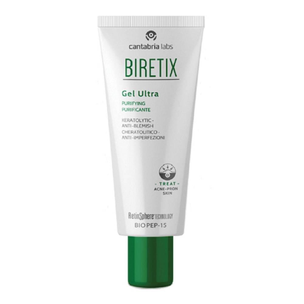 biretix gel ultra idrogel per pelli sensibili tubo 50ml - esfoliante, antiossidante, idratante e lenitivo per acne e imperfezioni - foto 1