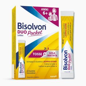 Duo pocket len 12 bustine - dispositivo medico per tosse grassa e secca e gola irritata con estratti naturali
