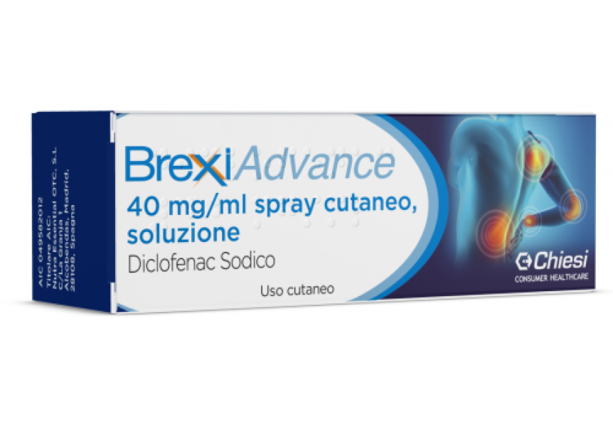 brexiadvance spray cutaneo antinfiammatorio brexiadvance 40 mg/ml - 30 ml per dolori e infiammazioni locali - foto 1