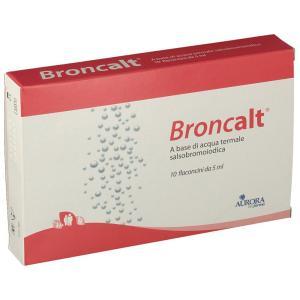 Broncalt striscia 5 ml - dispositivo medico per trattamento raffreddore, rinite, sinusite e bronchite - confezione da 10 flaconcini