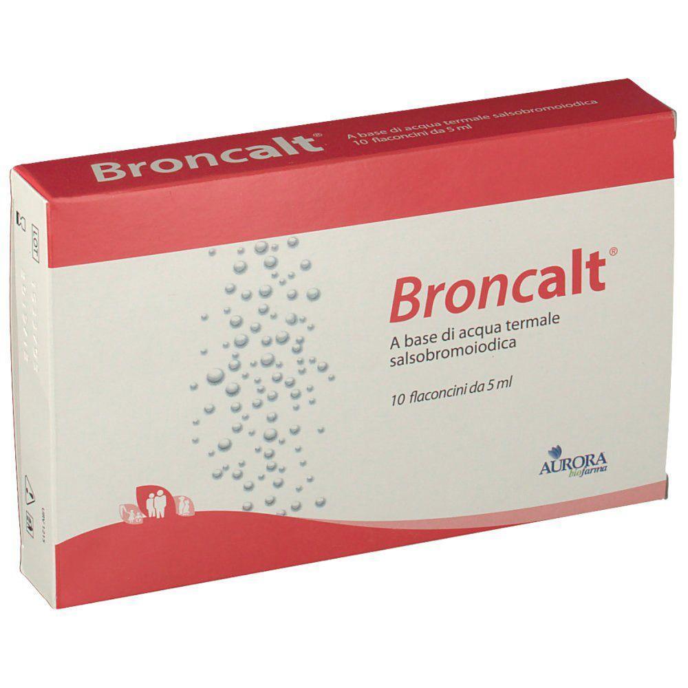 aurora broncalt striscia 5 ml - dispositivo medico per trattamento raffreddore, rinite, sinusite e bronchite - confezione da 10 flaconcini - foto 1