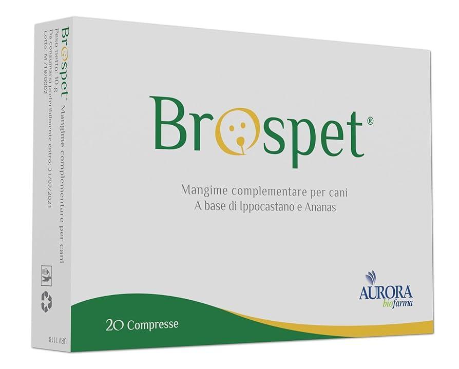 brospet mangime complementare per cani brospet 20 compresse a base di ippocastano e ananas per drenaggio dei liquidi interstiziali - foto 1