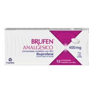 Ibuprofene 400 mg - analgesico efficace per dolore e febbre - 12 compresse rivestite