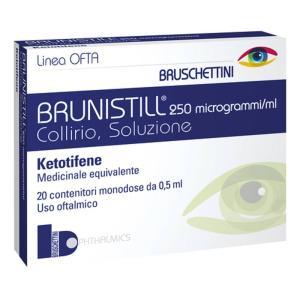 Collirio  250 microgrammi/ml - soluzione oftalmologica antiallergica 0,5ml per il trattamento di allergie oculari