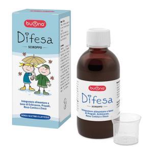 Sciroppo  difesa 150ml con echinacea, propoli, rosa canina e zinco per supportare le difese naturali dell'organismo dei bambini