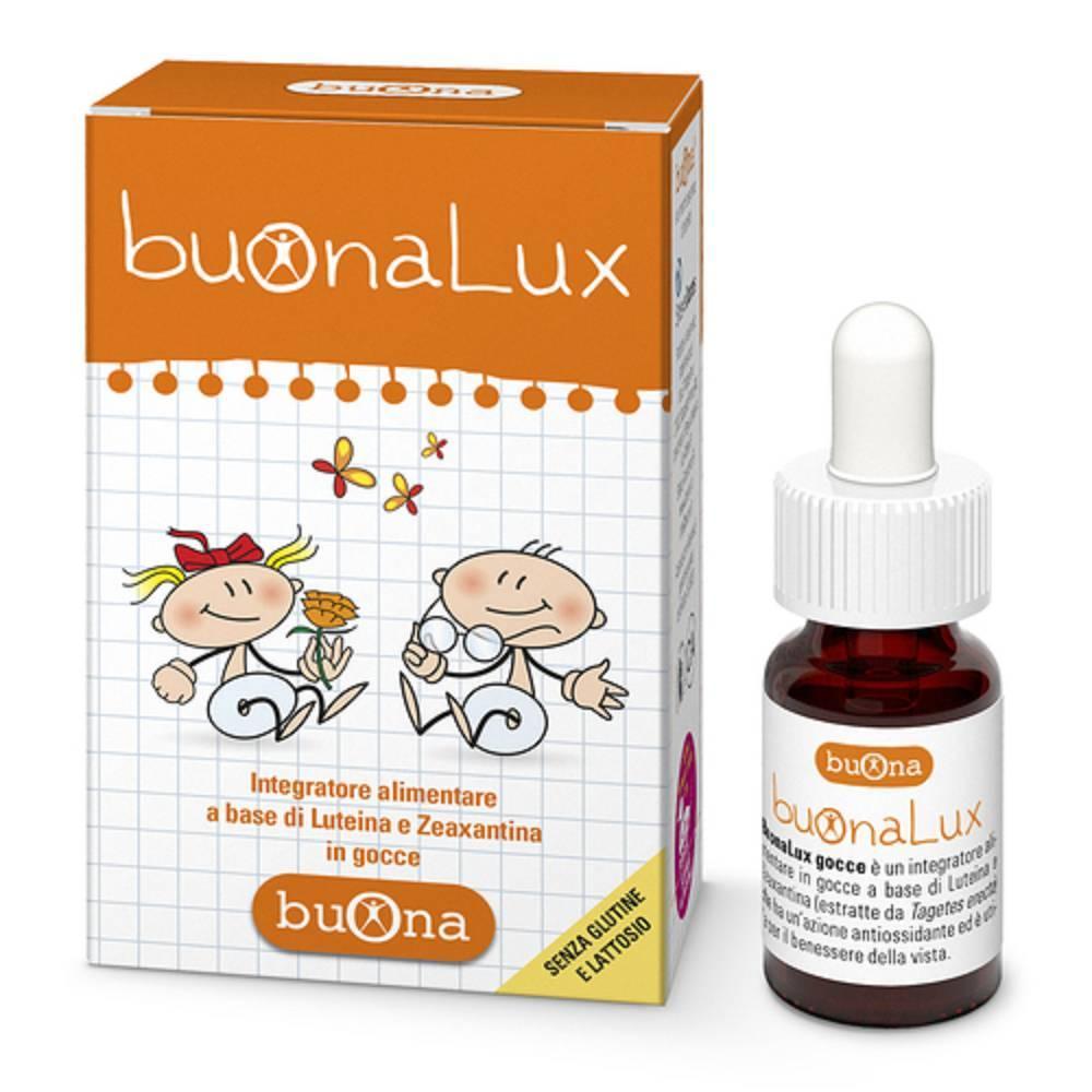 buona integratore alimentare a base di luteina e zeaxantina in gocce per il benessere degli occhi - buonalux 6,5 ml - foto 1