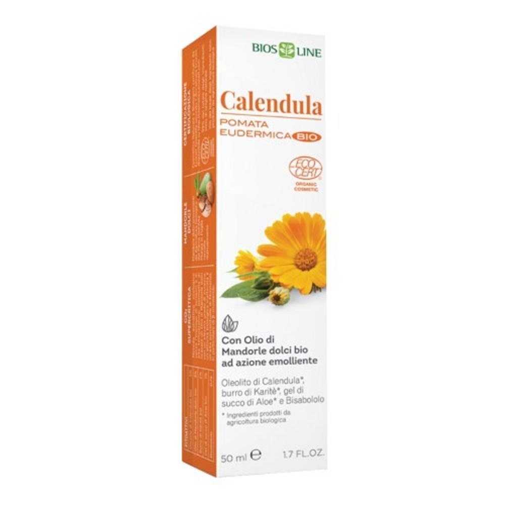 bios line pomata eudermica bio calendula 50ml - protezione e calma per pelle arrossata e irritabile con ingredienti naturali - foto 1