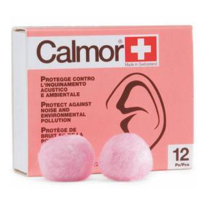 Tappi auricolari calmorm in cera naturale antisettici 12pz per protezione uditiva e sonno tranquillo dispositivo medico ce