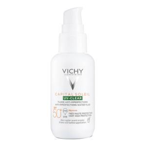 Crema solare anti-imperfizioni capital uv clear spf50 40ml - protezione avanzata uva e uvb con acido salicilico e niacinamide