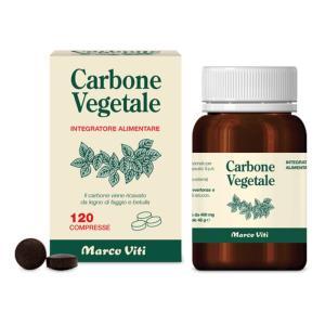 Carbone vegetale 120 compresse - integratore alimentare per il benessere dell'apparato digerente