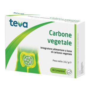 Carbone vegetale 40 compresse - integratore alimentare per il benessere digestivo e il gonfiore addominale
