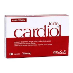 Integratore alimentare  forte 30 capsule per il controllo del colesterolo con omega-3 epa e dha, carciofo e coenzima q10