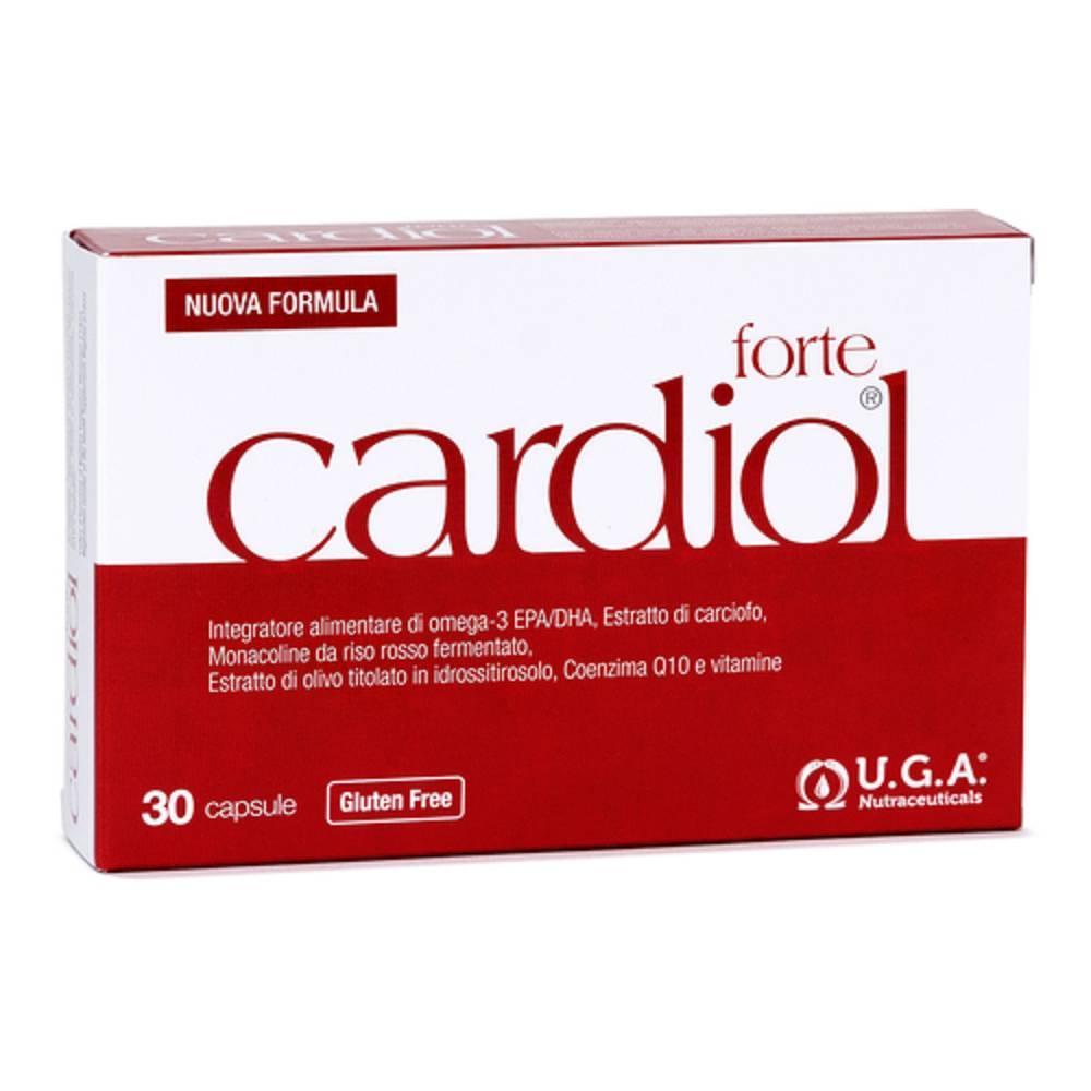 cardiol integratore alimentare cardiol forte 30 capsule per il controllo del colesterolo con omega-3 epa e dha, carciofo e coenzima q10 - foto 1