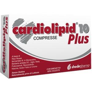 Complemento alimentare  10 plus per il controllo del colesterolo con riso rosso fermentato e ingredienti naturali, 30 compresse