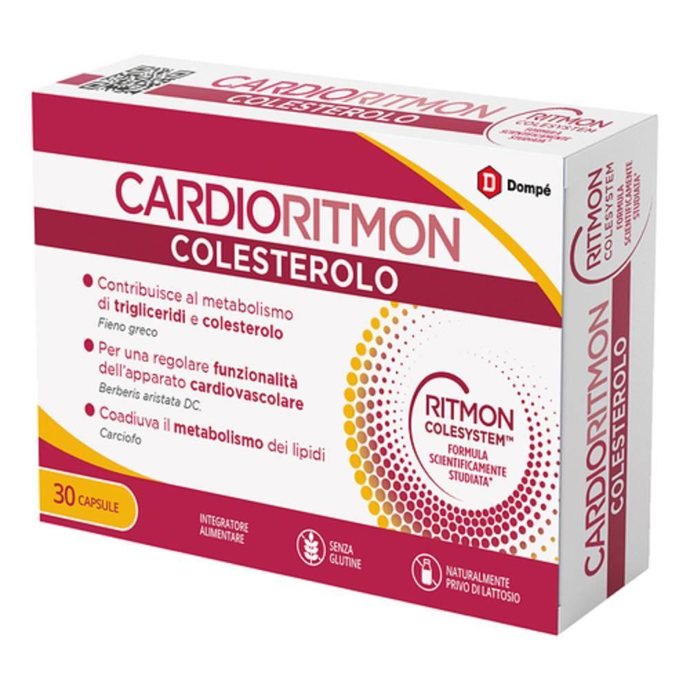 cardioritmon integratore alimentare per il controllo del colesterolo con fieno greco e berberis aristata - 30 capsule da 590 mg - foto 1