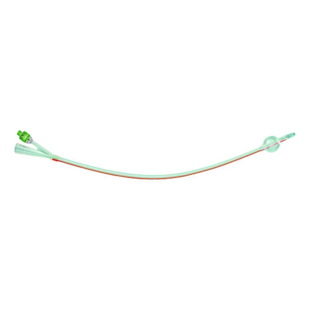 safety catetere foley 2 vie in silicone ch16 a permanenza con palloncino sterile per cateterizzazione a lungo termine e pazienti allergici al lattice - foto 1