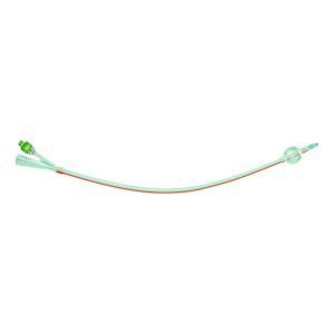 Catetere foley a 2 vie in silicone ch18 per cateterizzazione a lungo termine, confezione sterile, palloncino e design atraumatico