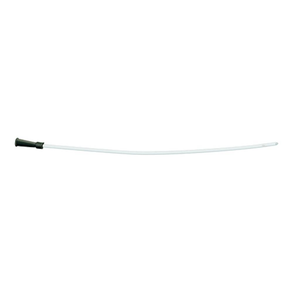 safety catetere nelaton maschile ch8 in pvc trasparente per cateterismo intermittente - 30 pezzi, punta dritta, lunghezza 40 cm - foto 1