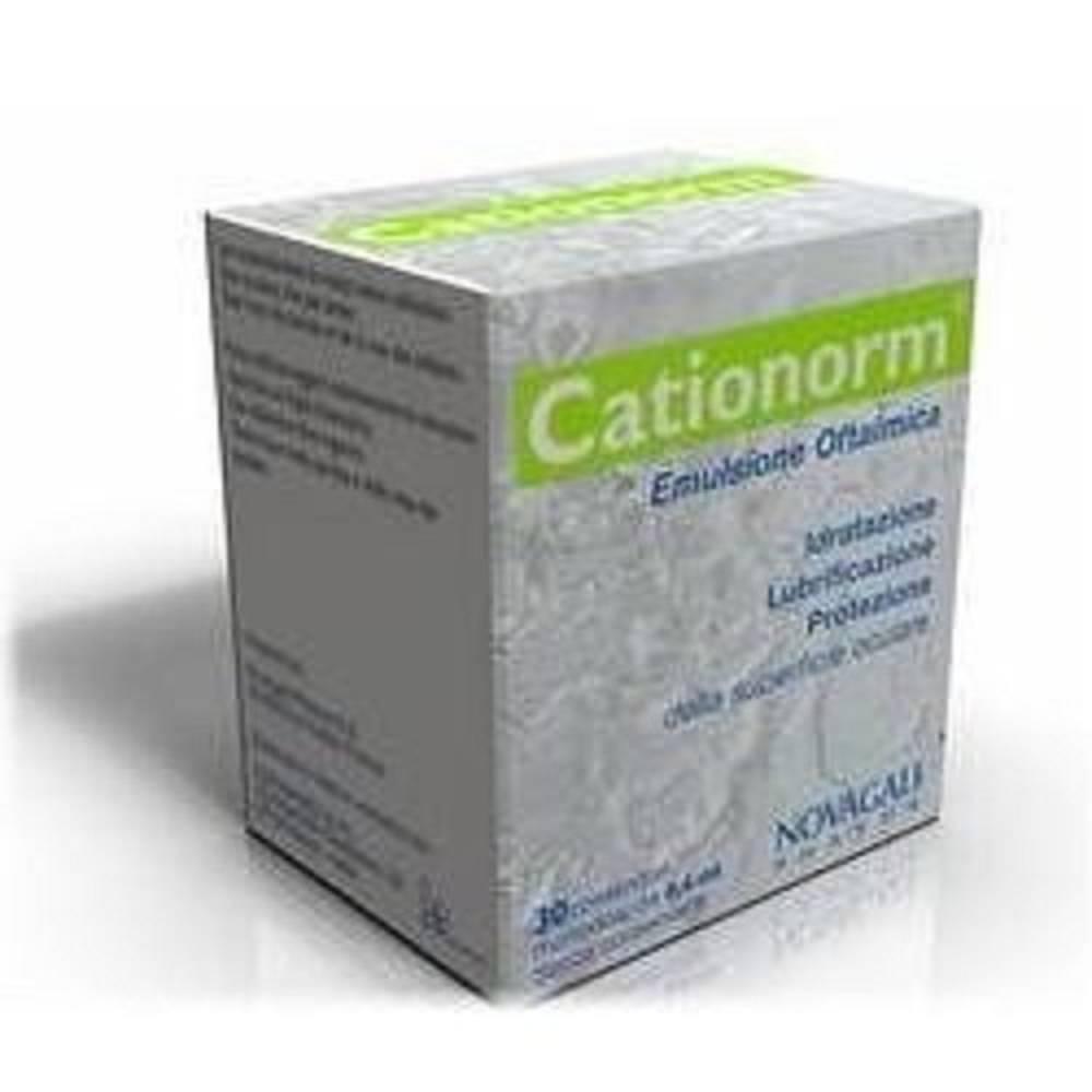 cationorm gocce oftalmiche cationorm 0,4 ml 30 fiale monodose per idratazione, lubrificazione e protezione della superficie oculare senza conservanti - foto 1