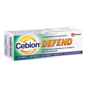Integratore effervescente  defend con vitamina c, zinco ed echinacea per rinforzare le difese naturali - 12 compresse